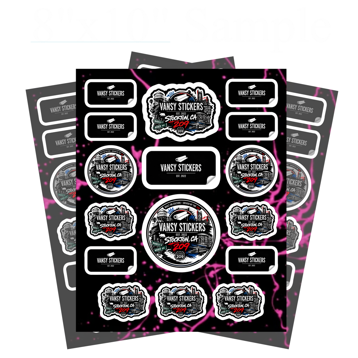 Custom Kiss-Cut Sticker Sheets (Laminated)