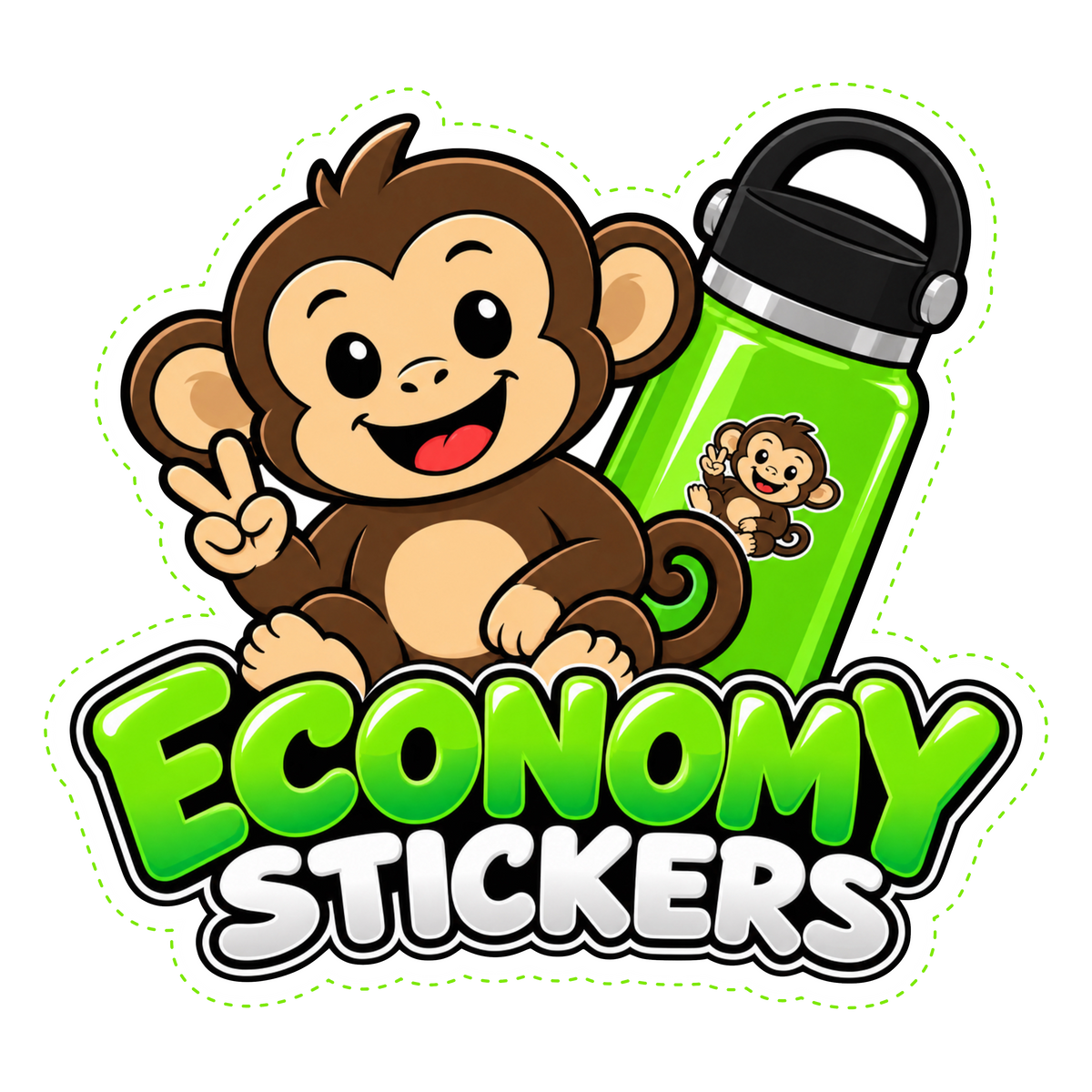 Economy Die-Cut Stickers -GLOSS